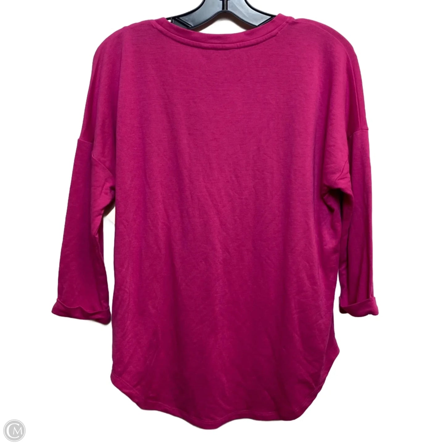 Top 3/4 Sleeve Basic By Crown And Ivy In Pink, Size: S