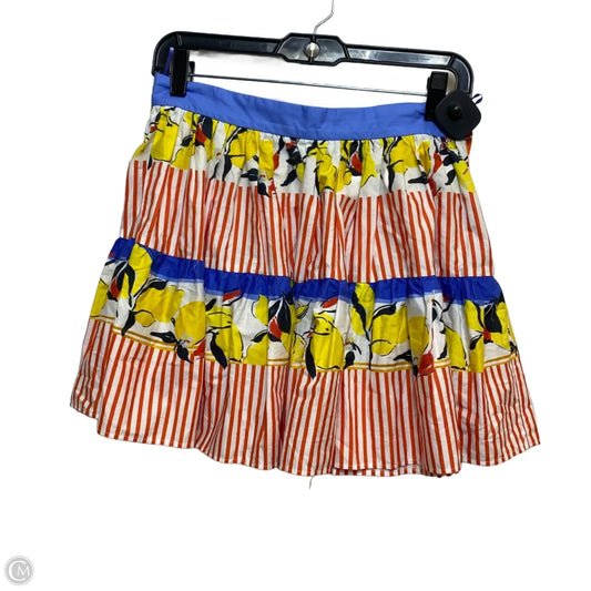 Skirt Mini & Short By Zara In Red & Yellow, Size: S