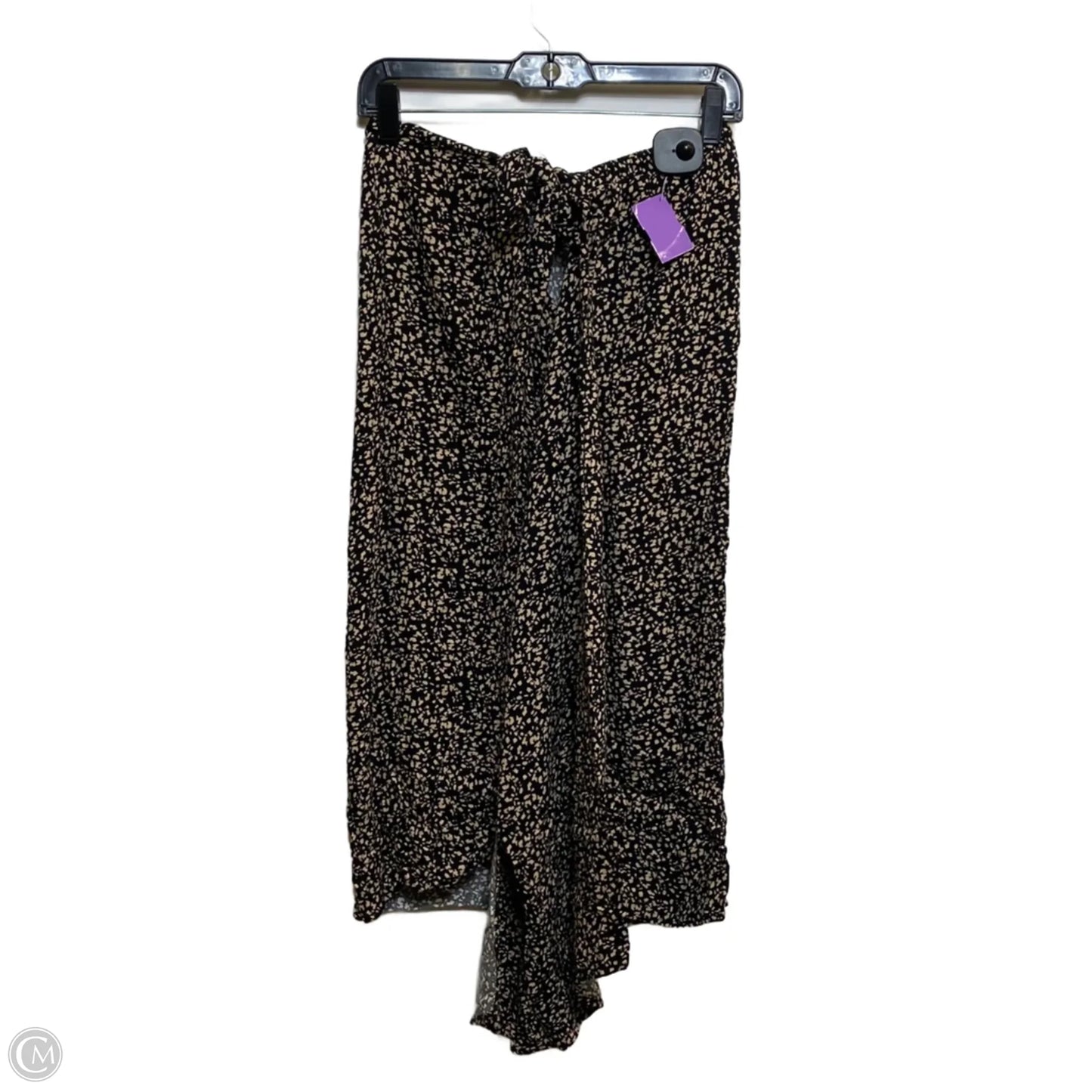 Skirt Midi By Urban Romantics In Brown & Tan, Size: L