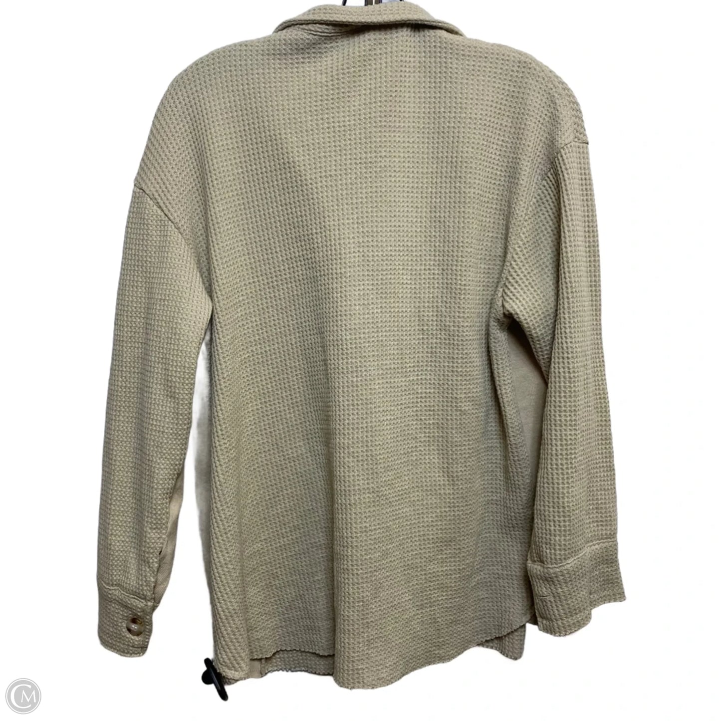 Top Long Sleeve By Cmf In Tan, Size: M