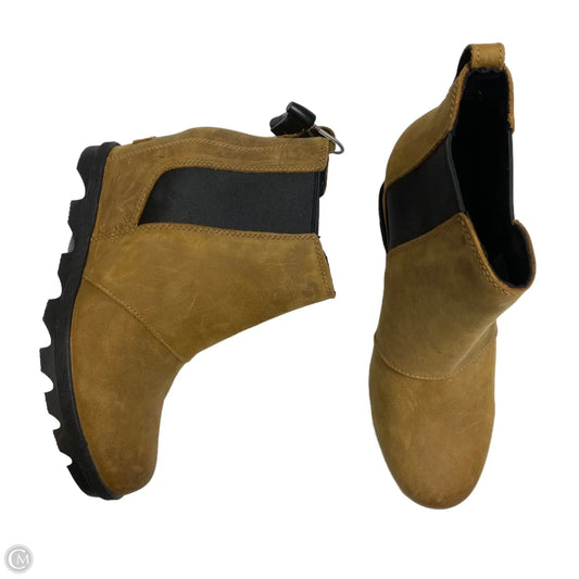 Shoes Heels Wedge By Sorel In Brown, Size: 9.5