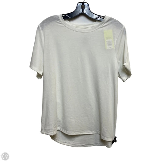 Athletic Top Short Sleeve By All In Motion In White, Size: M