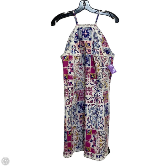 Dress Casual Short By Crown And Ivy In Blue & Pink, Size: M