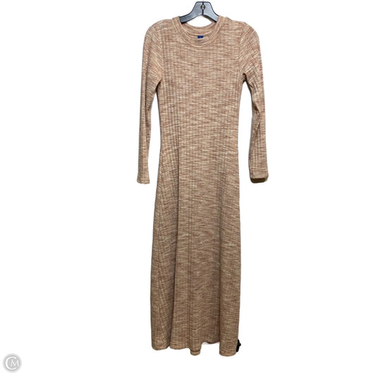 Dress Casual Maxi By Old Navy In Cream & Pink, Size: S