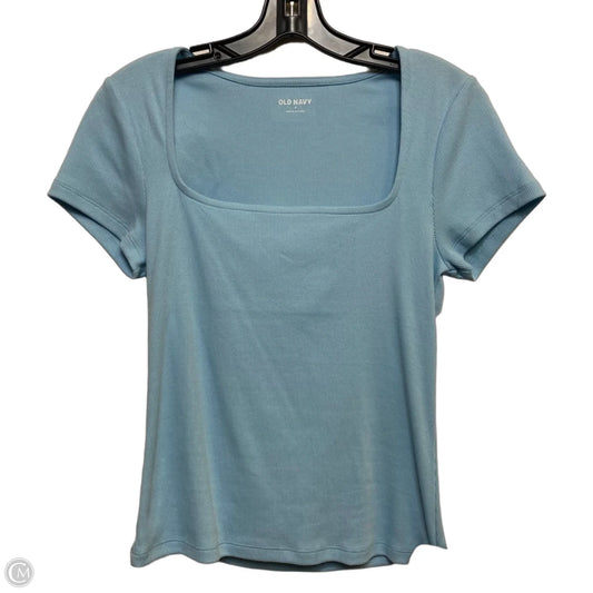 Top Short Sleeve Basic By Old Navy In Blue, Size: M