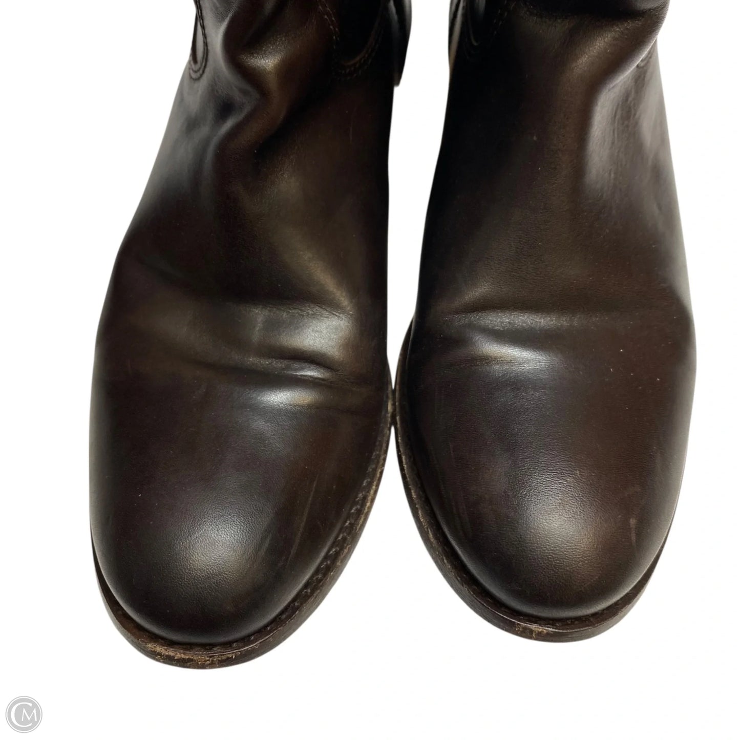 Boots Designer By Frye In Brown, Size: 9.5