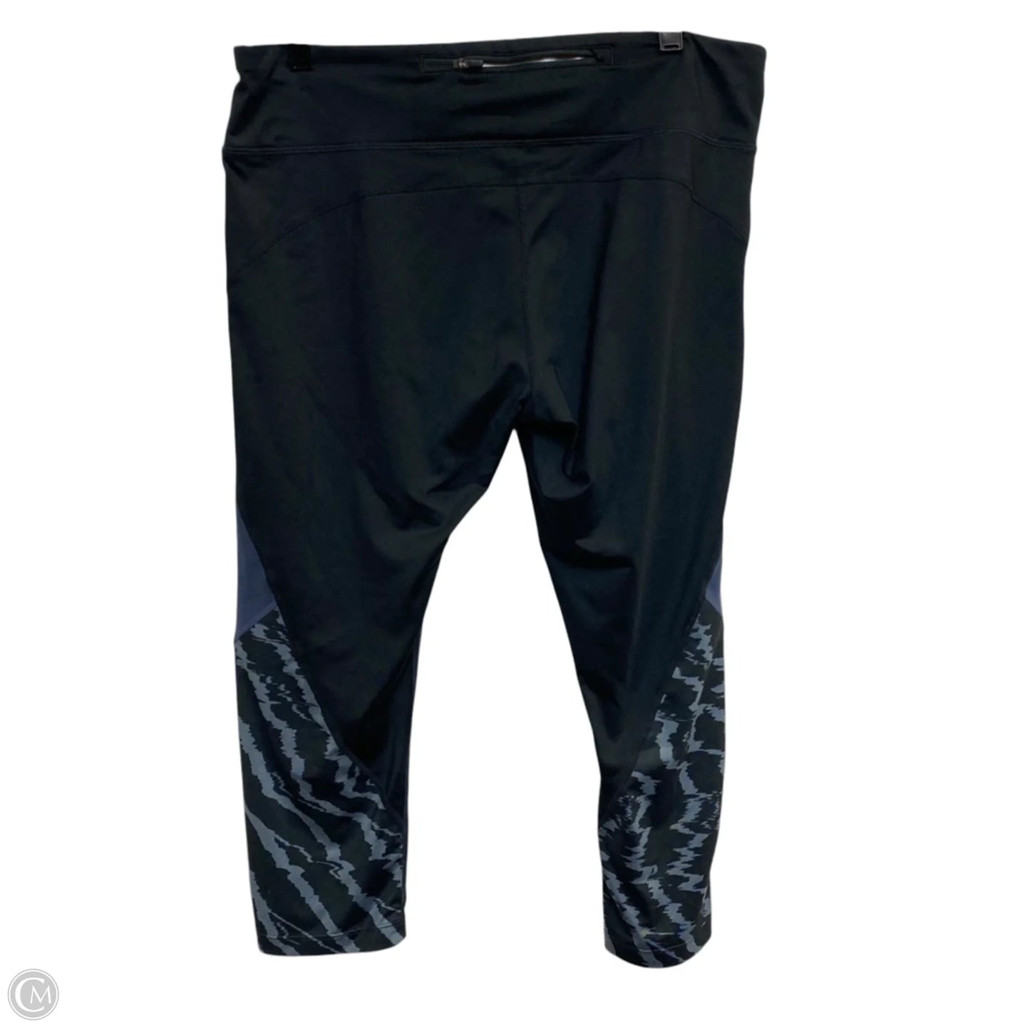 Athletic Leggings Capris By Nike Apparel In Black & Grey, Size: Xl