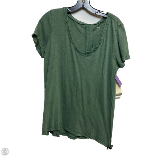 Top Short Sleeve By Wonderly In Green, Size: S