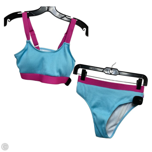 Swimsuit 2pc By Cmf In Blue & Pink, Size: S