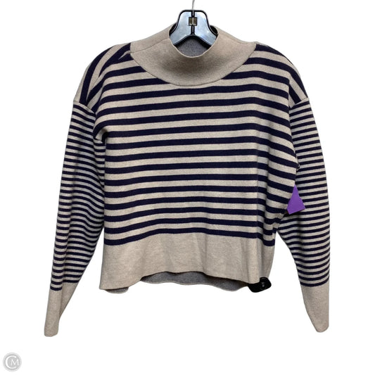 Sweater By Maeve In Blue & Tan, Size: Xs
