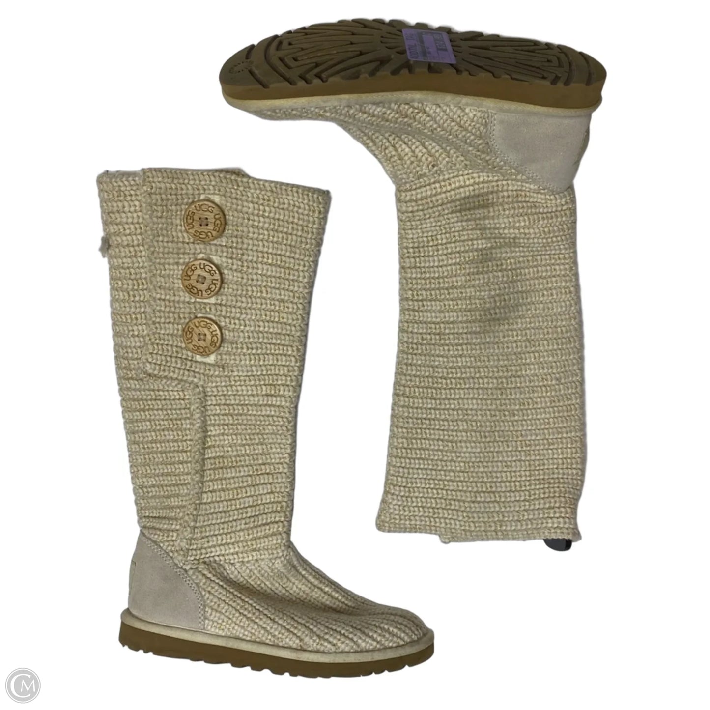Boots Designer By Ugg In Cream, Size: 6