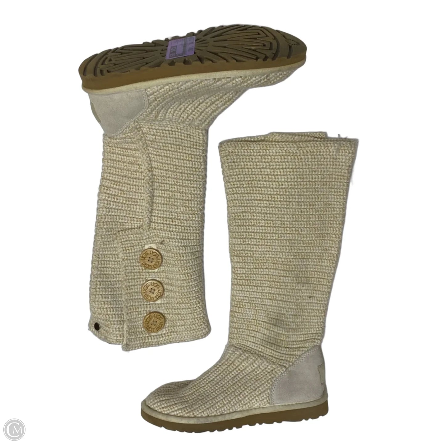 Boots Designer By Ugg In Cream, Size: 6