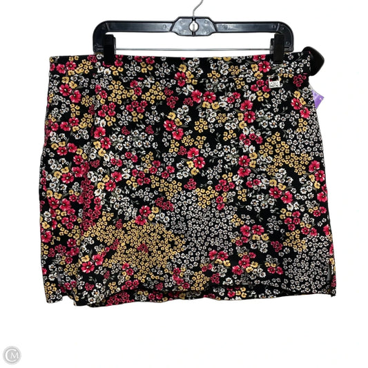 Skort By Rafaella In Black, Size: Xl