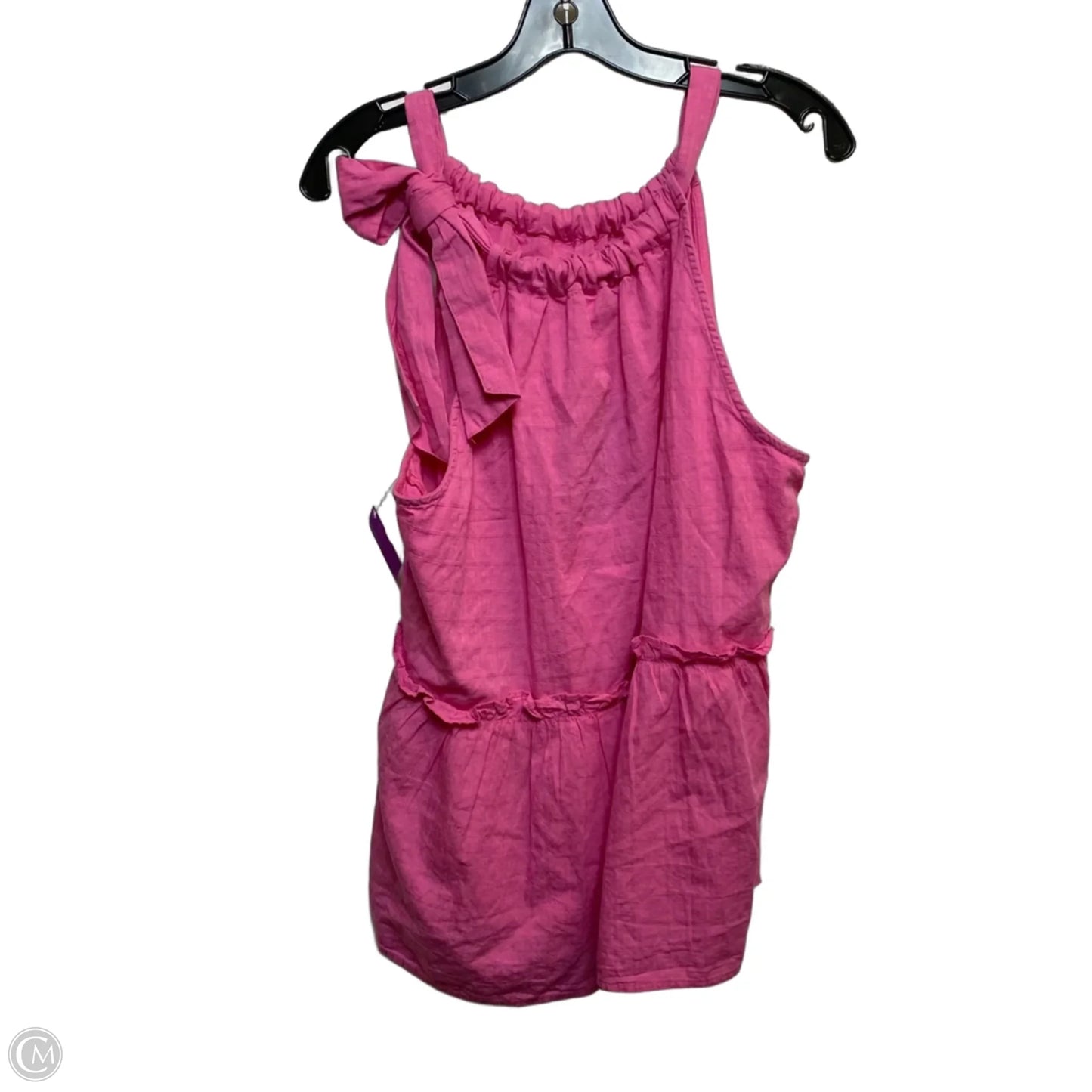 Top Sleeveless By Crown And Ivy In Pink, Size: 2x