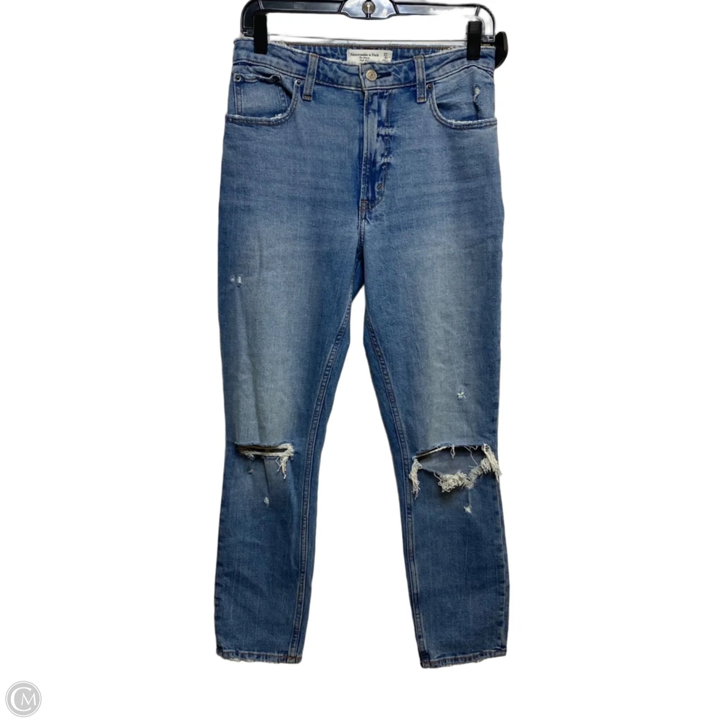 Jeans Skinny By Abercrombie And Fitch In Blue Denim, Size: 4