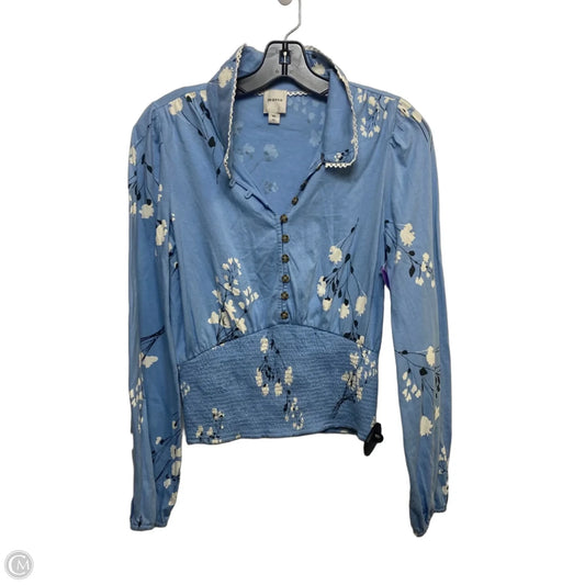Top Long Sleeve By Maeve In Blue, Size: Xs