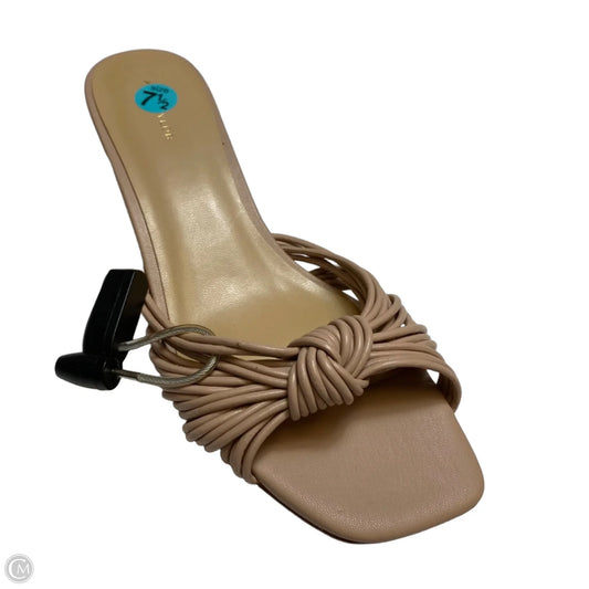 Sandals Heels Wedge By Ann Taylor In Pink, Size: 7.5