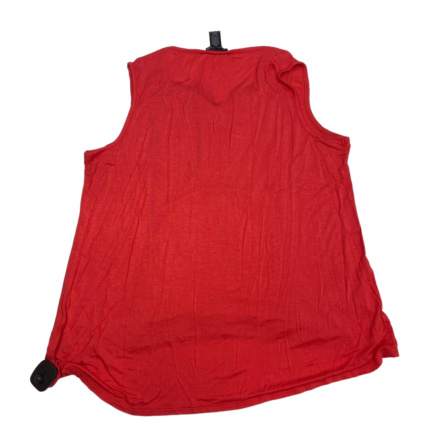 Red Top Sleeveless Rxb, Size Xl