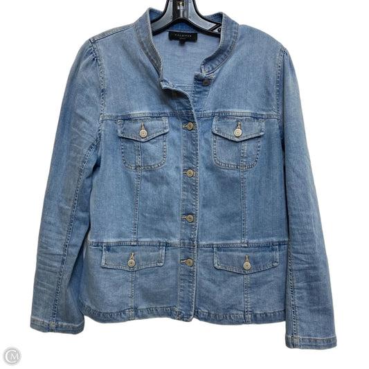 Jacket Denim By Talbots In Blue Denim, Size: L