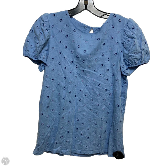 Top Short Sleeve By Draper James In Blue, Size: S