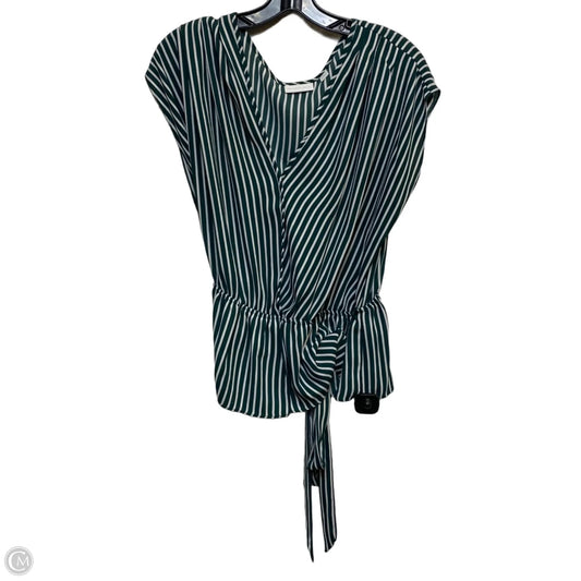 Top Sleeveless By New York And Co In Green & White, Size: Xl