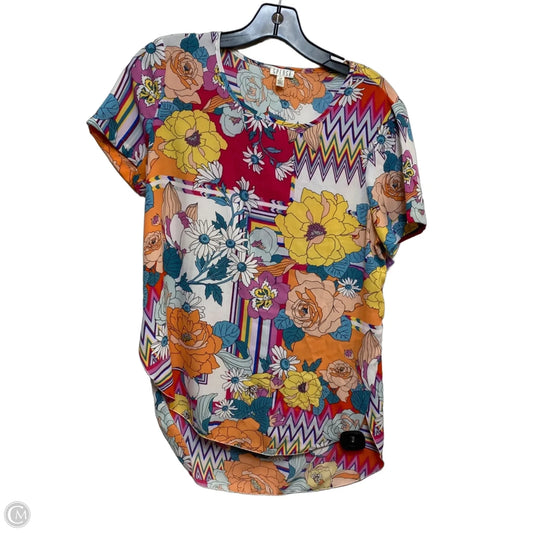 Top Short Sleeve By Spense In Multi-colored, Size: S