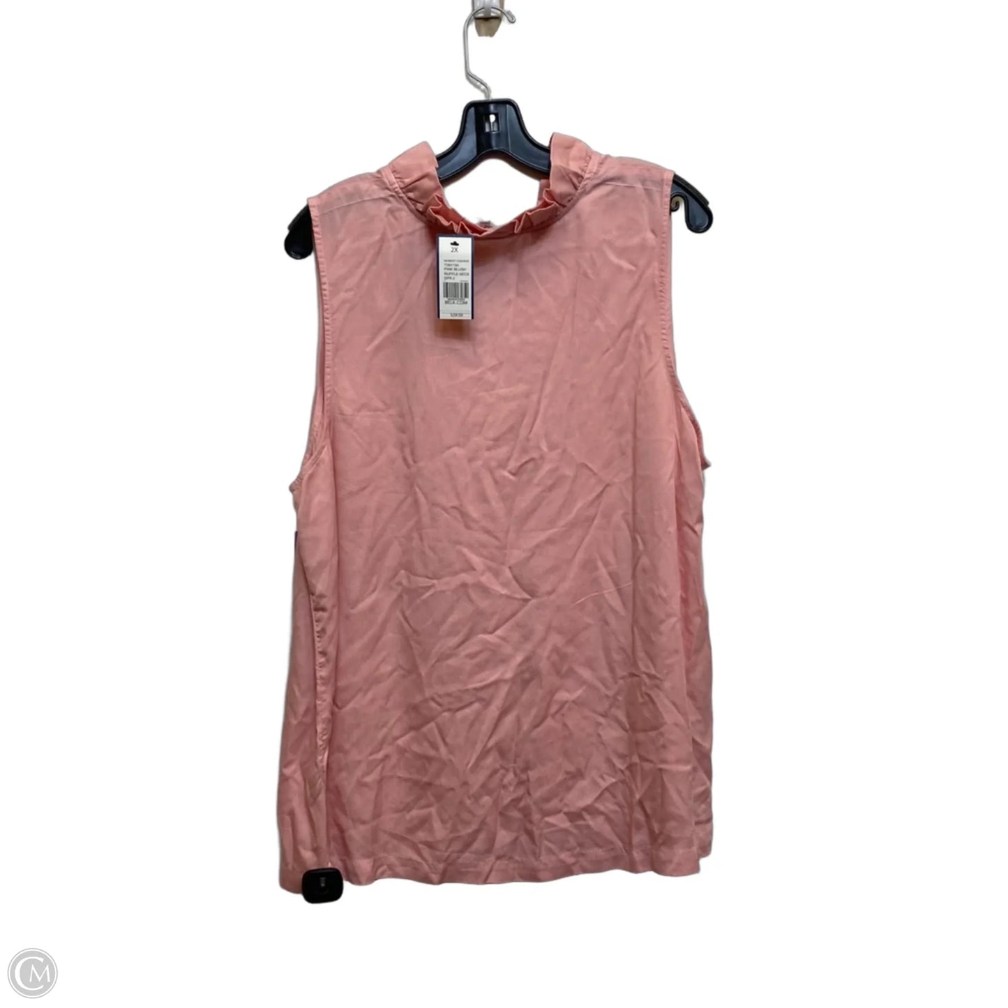 Top Sleeveless By Crown And Ivy In Pink, Size: 2x