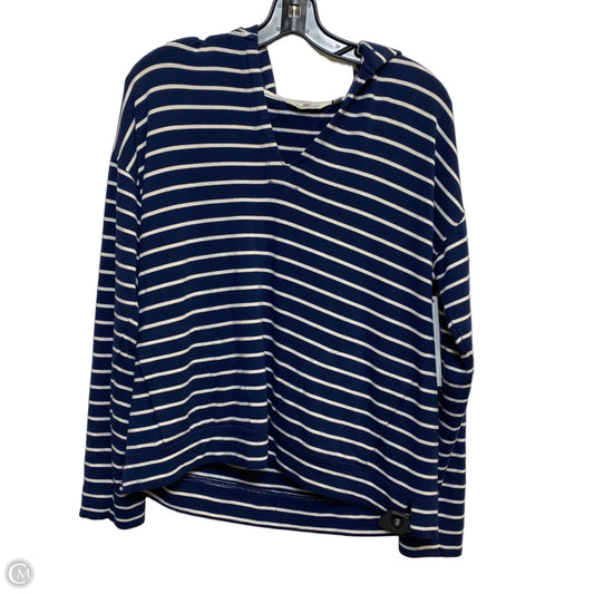 Top Long Sleeve Designer By Vineyard Vines In Blue & White, Size: S