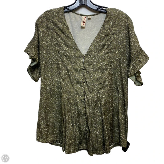 Top Short Sleeve By Dolan Left Coast In Green, Size: M