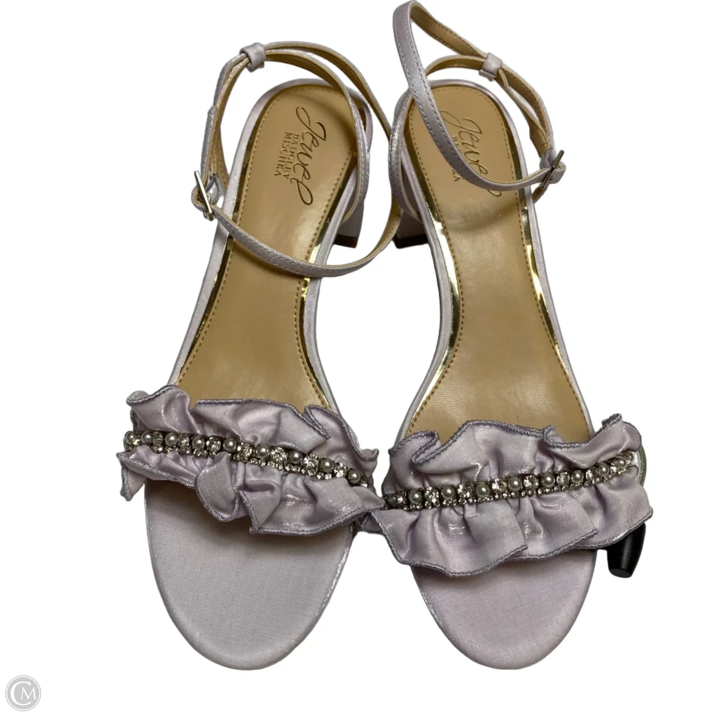 Sandals Designer By Badgley Mischka In Purple, Size: 8