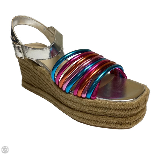 Sandals Heels Wedge By Kenneth Cole In Multi-colored, Size: 9.5