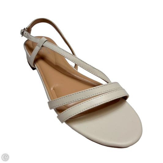 Sandals Heels Block By Easy Spirit In White, Size: 9