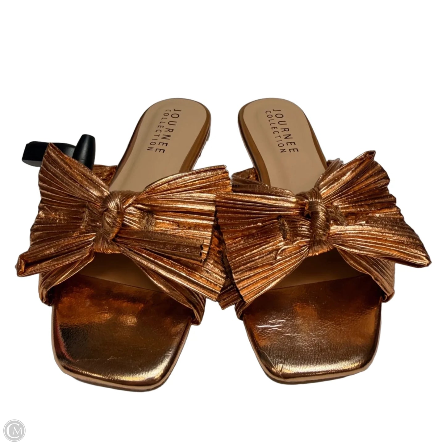 Sandals Flats By Journee In Rose Gold, Size: 7
