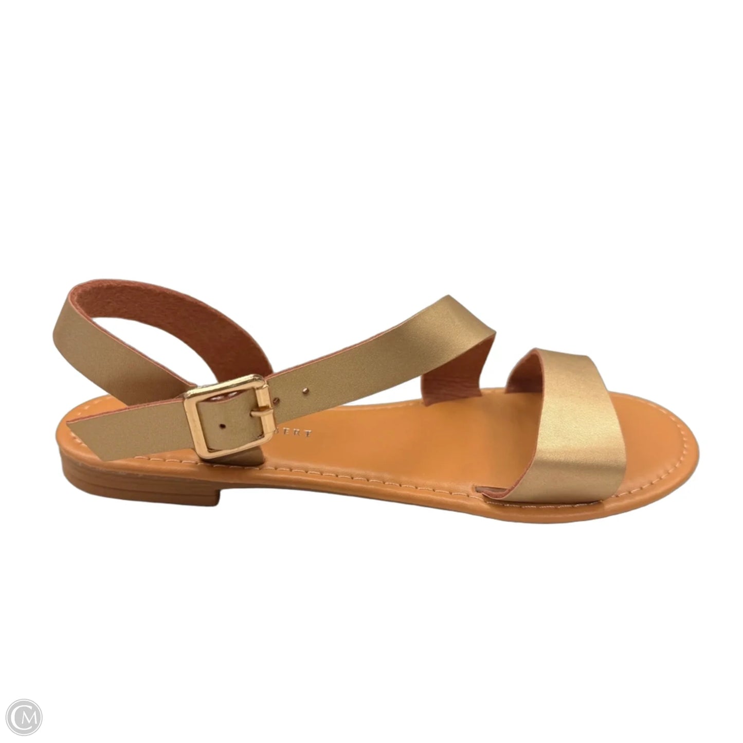 Sandals Flats By Charles Albert In Gold, Size: 8
