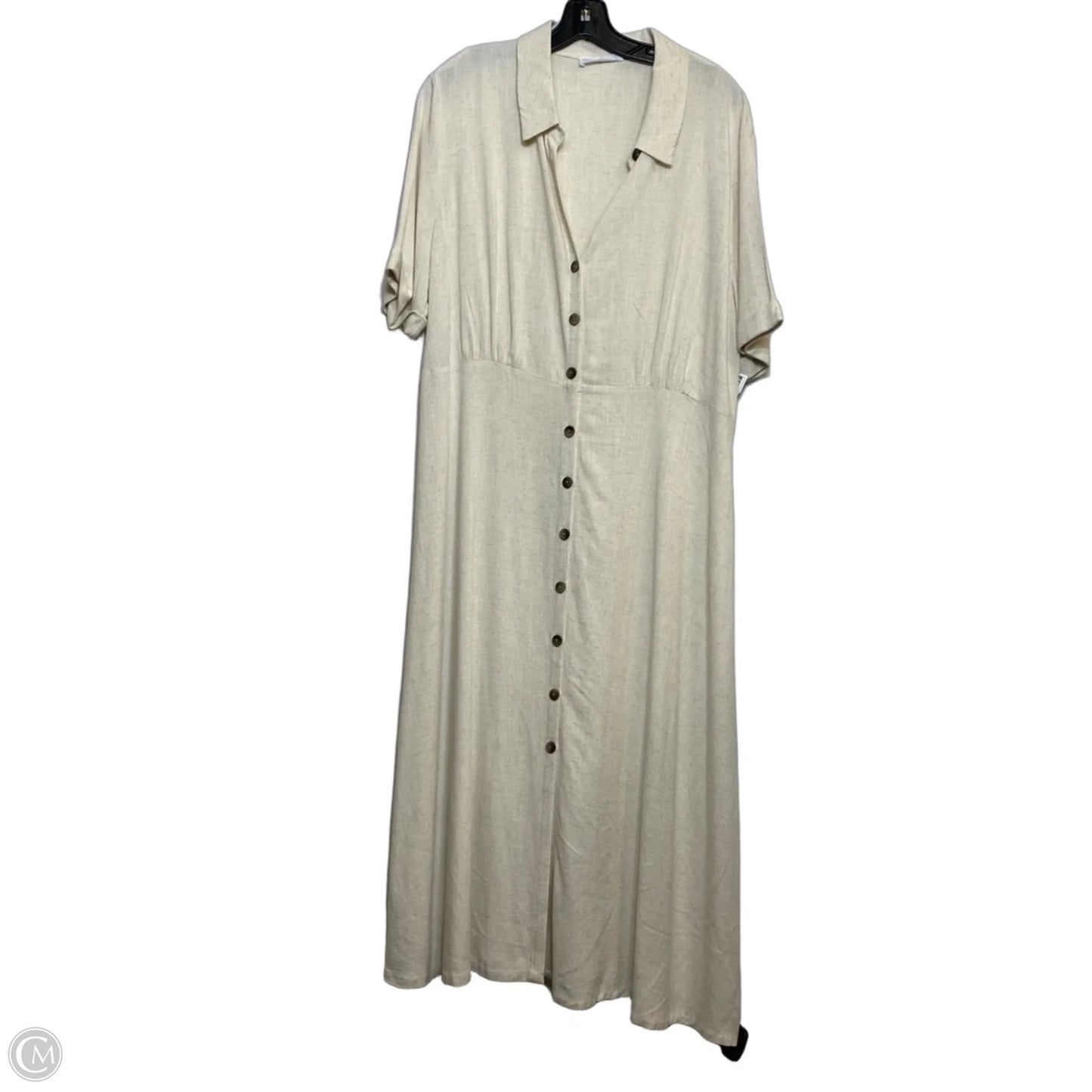 Dress Casual Maxi By Primark In Cream, Size: L