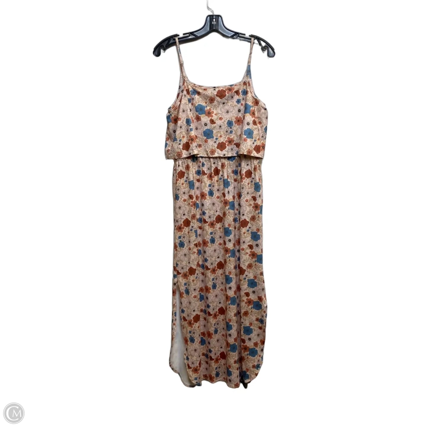 Dress Casual Maxi By Cmf In Blue & Pink, Size: M