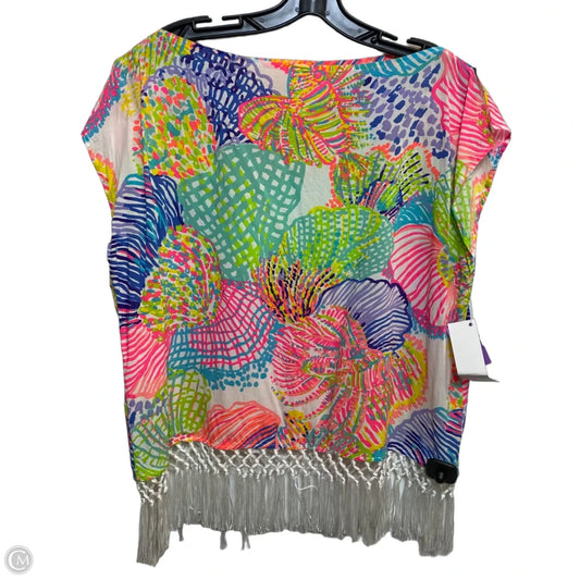 Top Short Sleeve Designer By Lilly Pulitzer In Multi-colored, Size: Xs
