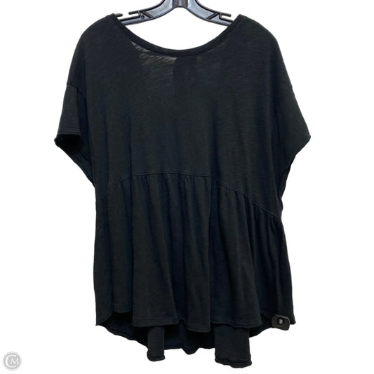 Top Short Sleeve By American Eagle In Black, Size: Xl