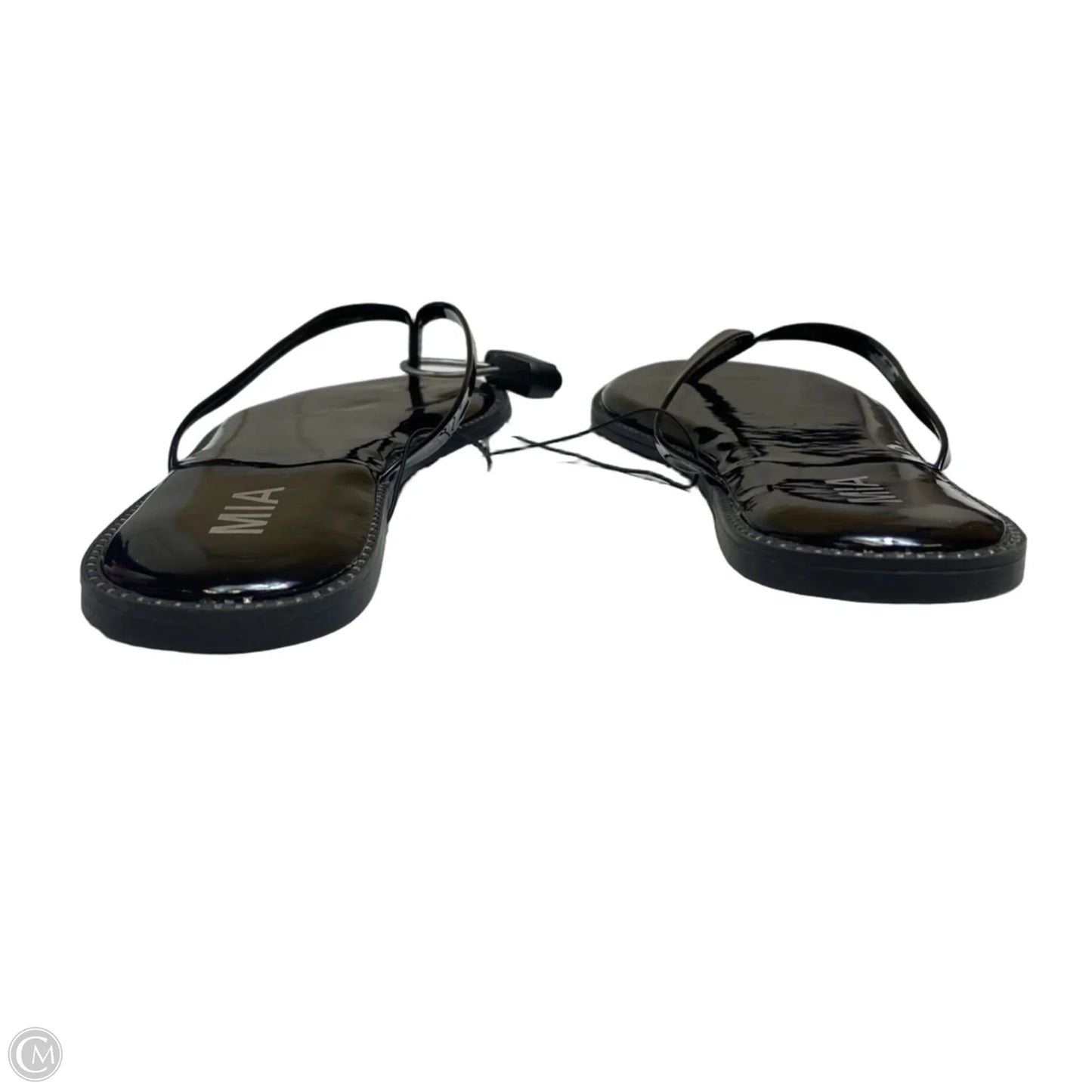 Sandals Flip Flops By Mia In Black, Size: 8