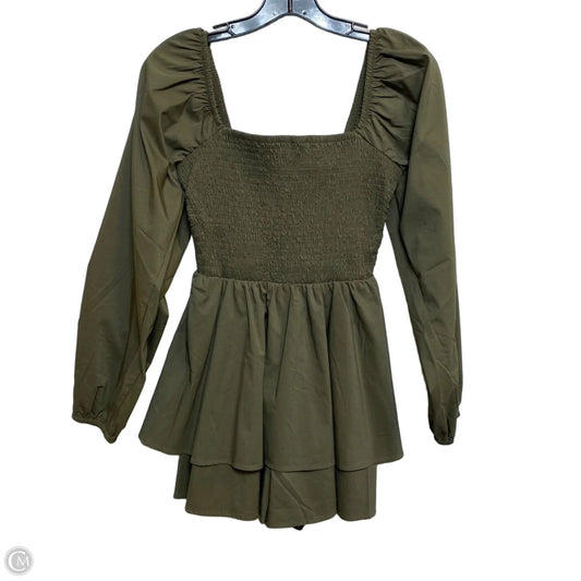 Romper By Express In Green, Size: Xs