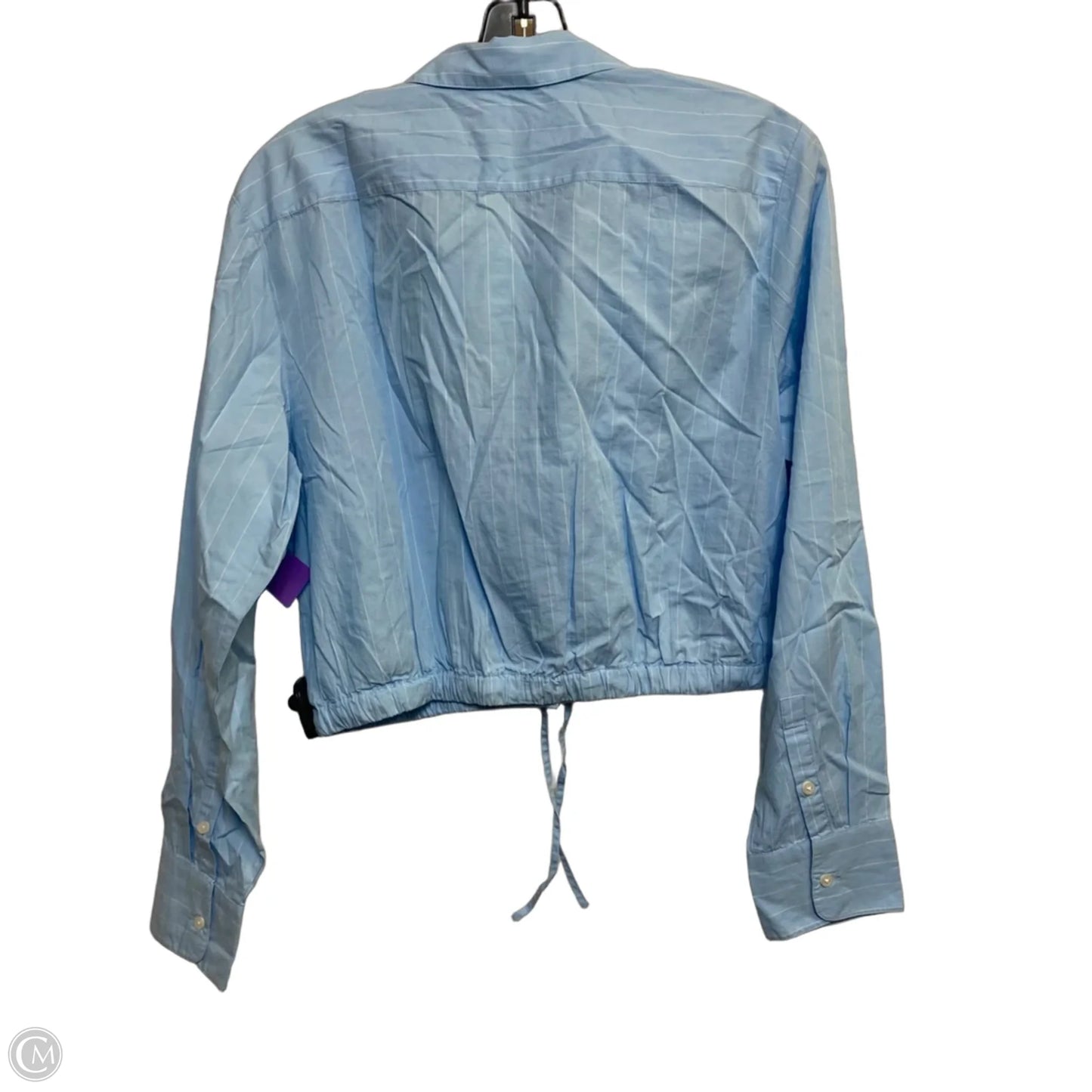 Top Long Sleeve By J. Crew In Blue & White, Size: M