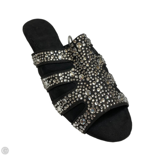 Sandals Heels Wedge By Boyce Joan In Black, Size: 9.5
