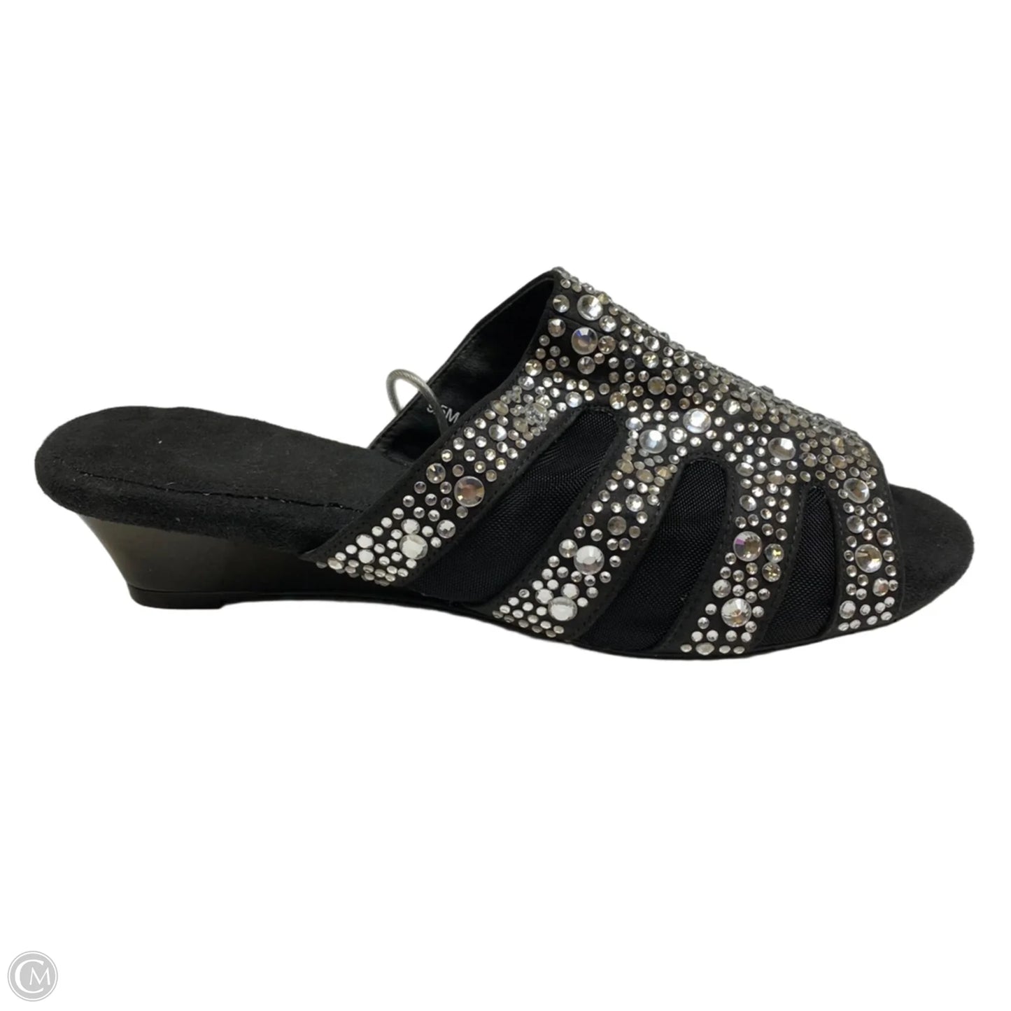 Sandals Heels Wedge By Boyce Joan In Black, Size: 9.5