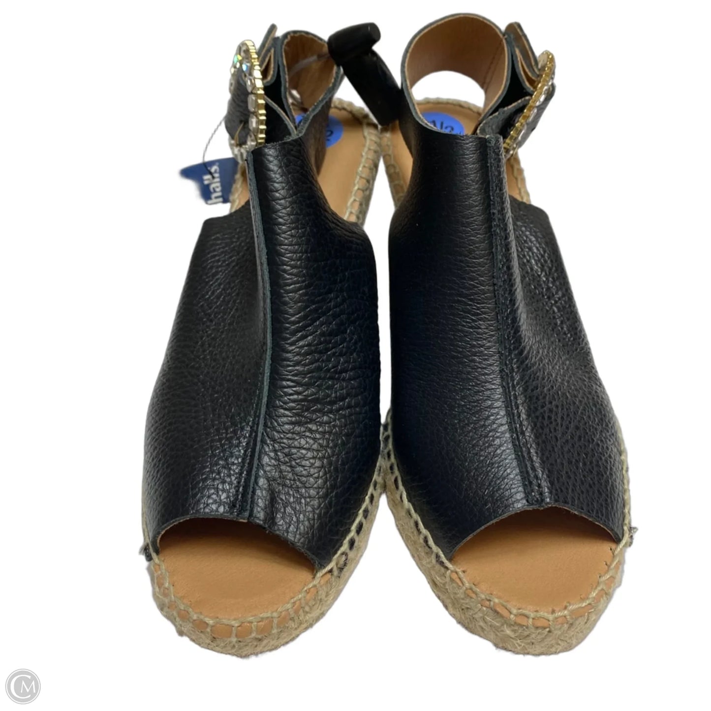 Sandals Heels Wedge By Maypol In Black, Size: 6.5