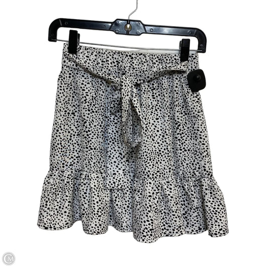 Skirt Mini & Short By Shein In Black & White, Size: Xs