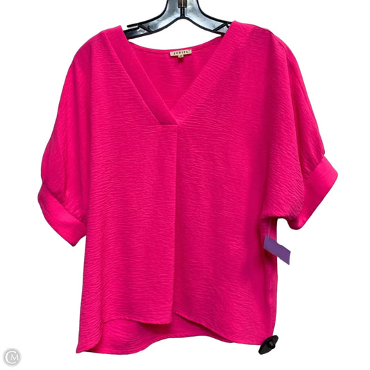 Top Short Sleeve By Jodifl In Pink, Size: S