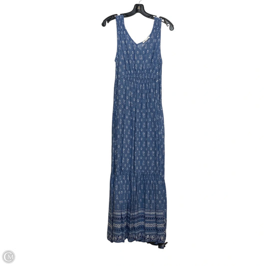 Dress Casual Maxi By Beachlunchlounge In Blue & White, Size: Xs