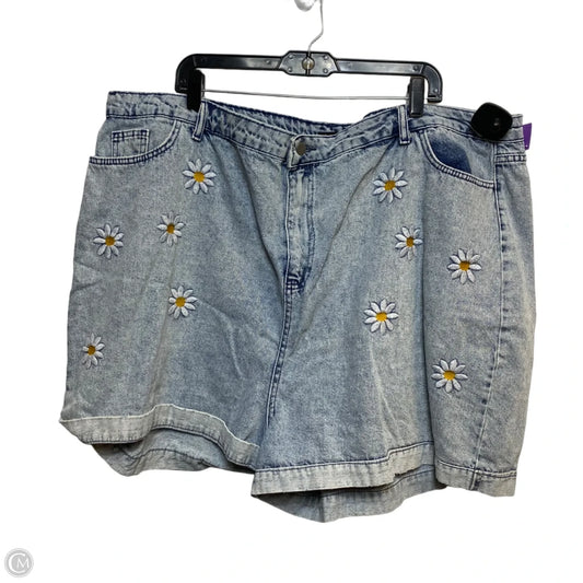 Shorts By Boohoo Boutique In Blue Denim, Size: 24