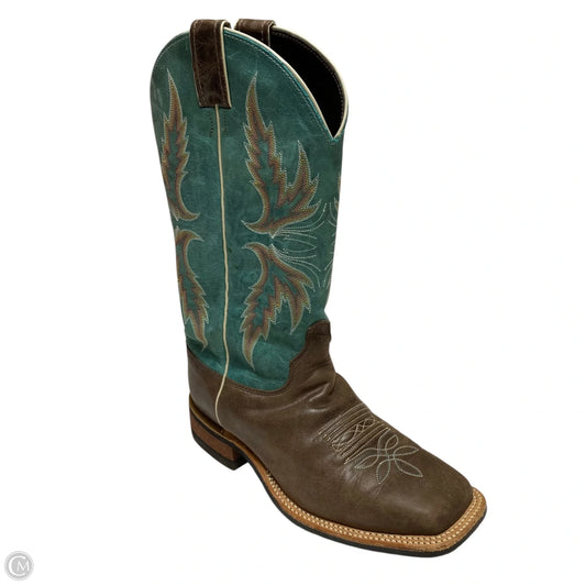 Boots Western By Justin In Brown & Green, Size: 9