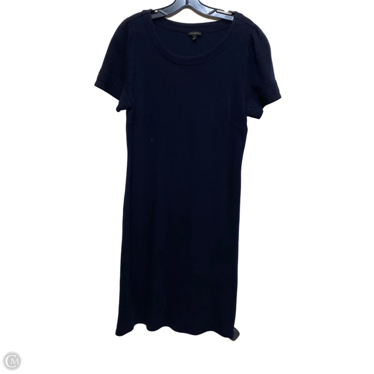 Dress Casual Midi By Talbots In Navy, Size: L